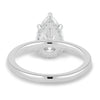 Ainsley - 5 Claw Pear Solitaire with Hidden Halo - 18k White Gold