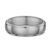 Classic Round Bevel Men’s Wedding Ring - Titanium