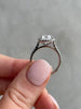 Nicole - 4 Claw Cushion Cut Halo with Pavé Lifestyle Image