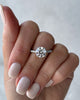 Ashlea – 4 Claw Pavé Round Solitaire with Hidden Halo Lifestyle Image