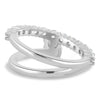 Sevela - Oval Solitaire Wrap Ring - 18k White Gold