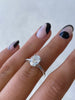 Scarlett - Oval Cathedral Solitaire with Hidden Halo Lifestyle Image