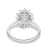 Arielle - Oval Halo with Cathedral Setting - 18k White Gold