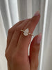 Jacinta - Pear Solitaire with Accent Band Lifestyle Image