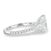 Mia – Pear Trilogy with Pavé - 18k White Gold