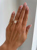Athena - Double Band Oval Solitaire Lifestyle Image