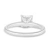 Nia - 4 Claw Asscher Solitaire with Hidden Halo - 18k White Gold