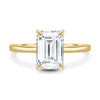 Alice – Emerald Solitaire - 18k Yellow Gold