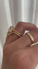 Mara - Curved Pave Band with Accent Stones Lifestyle Image