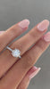 Charlie - 4 Claw Pavé Round Solitaire with Hidden Halo Lifestyle Image