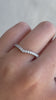 Danielle – Half Pavé Curved Wedding Ring Lifestyle Image