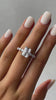 Josephine – Radiant Solitaire with Side Stones & Hidden Halo Lifestyle Image