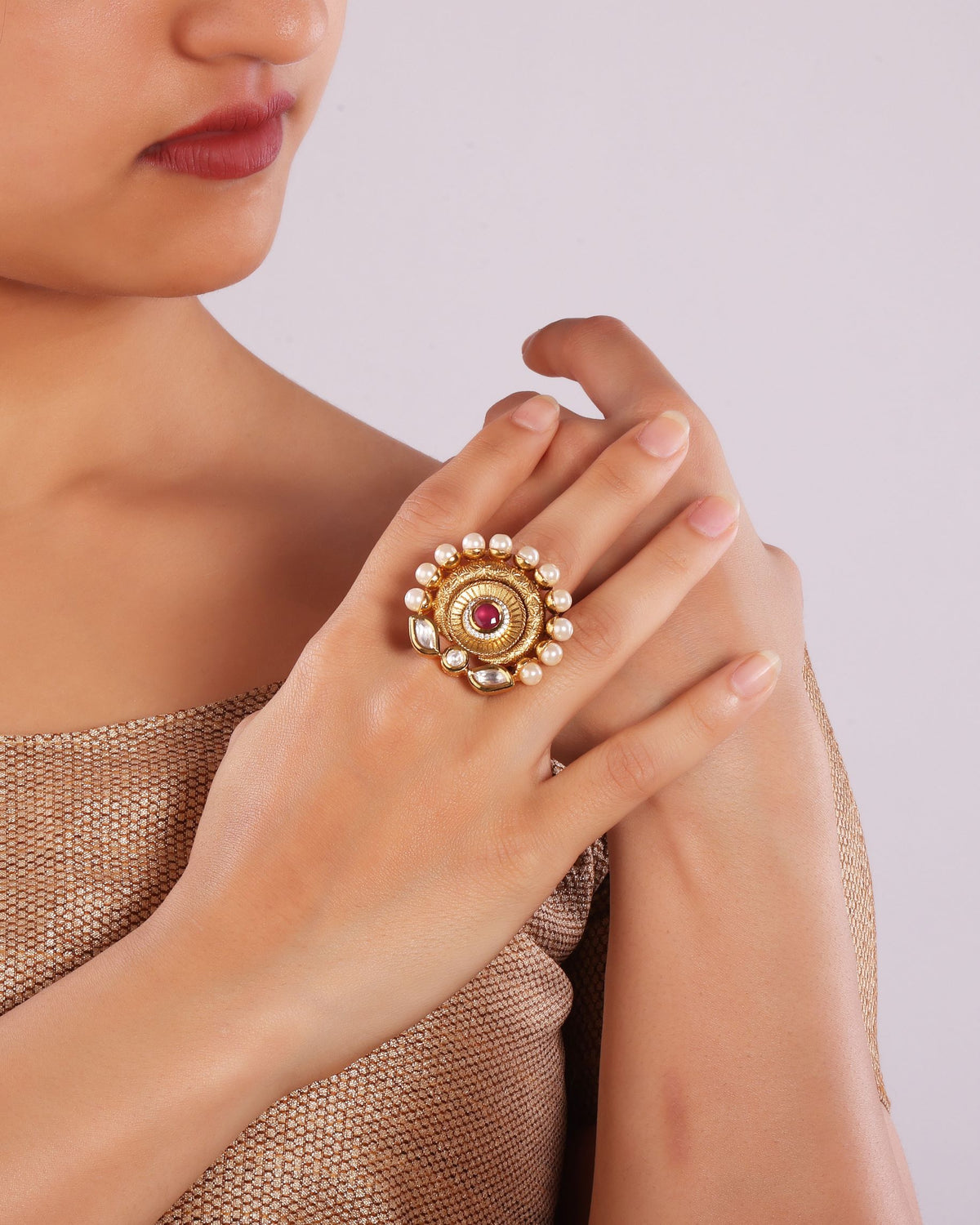 Rajasthani Nose Ring Big Round Designer – Hayagi