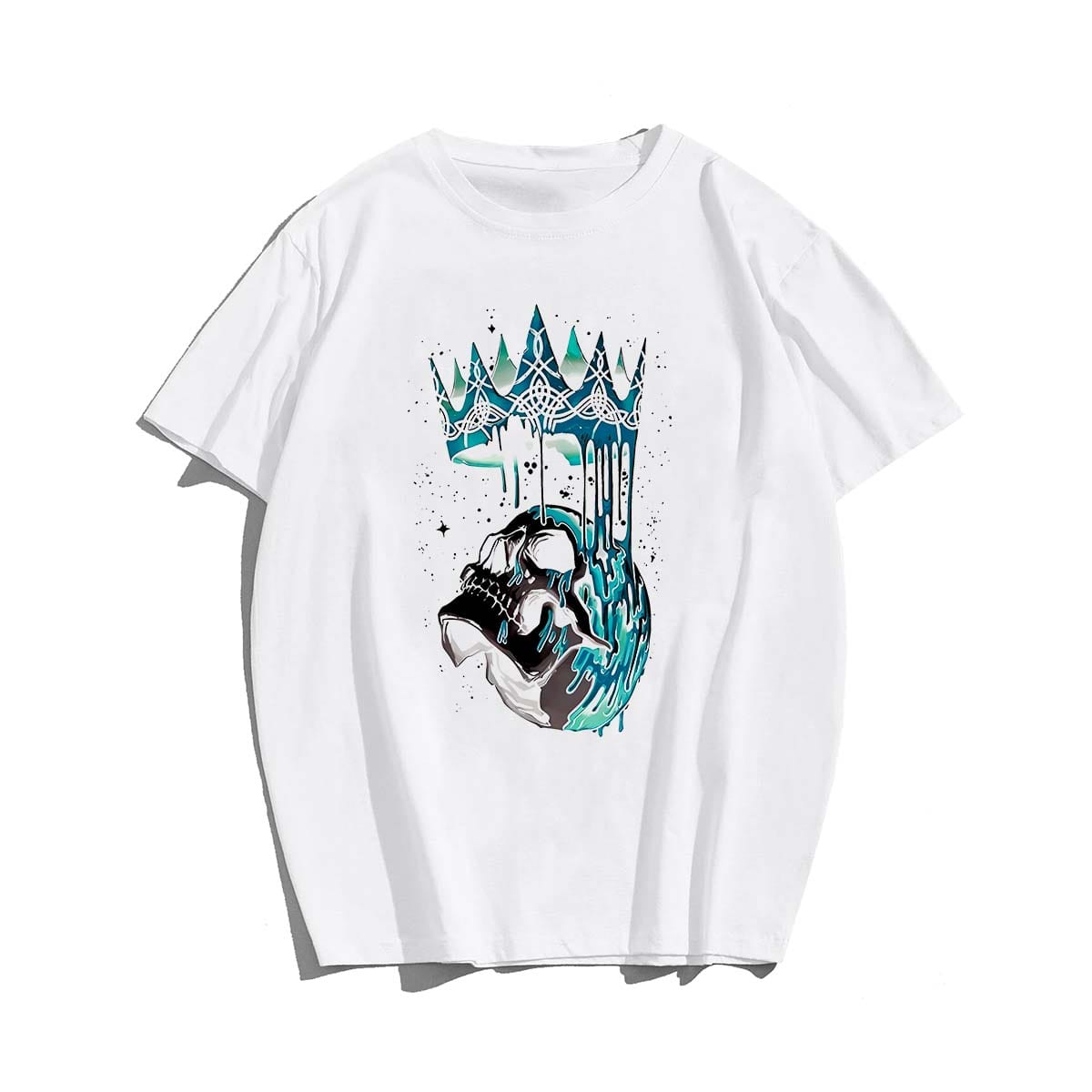 Fallen King, Men Plus Size Oversize T-shirt for Big & Tall Man