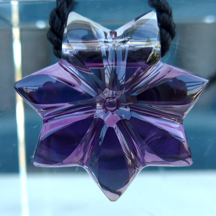 Bolivian Ametrine Flower of Isis Pendant by Lawrence Stoller