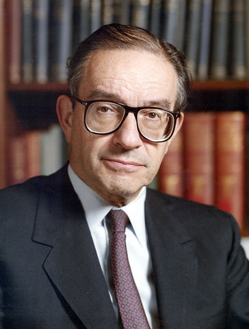 Alan Greenspan, photo courtesy Wikimedia, from the Federal Reserve Board
