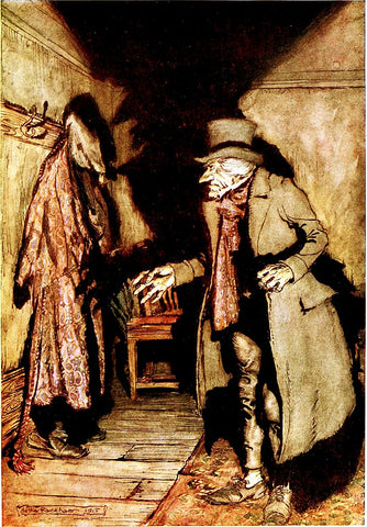 Ebenezer Scrooge, Illustration from Charles Dickens' A Christmas Carol