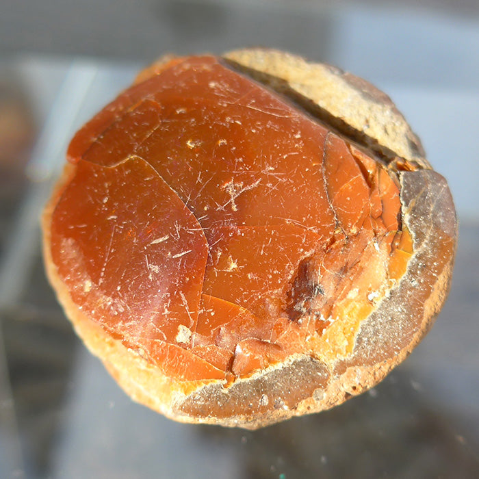 Spherical Orange Ethiopian Opal Specimen