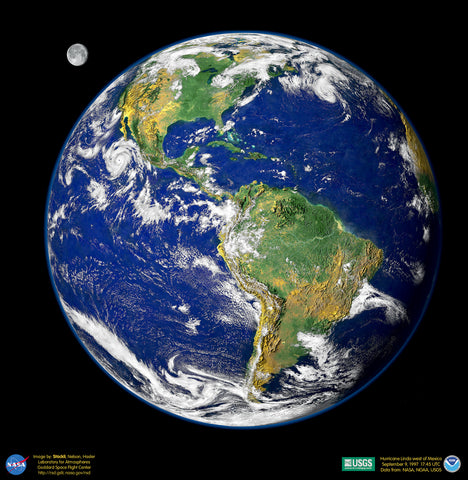 Planet Earth, Blue Marble Image courtesy NASA