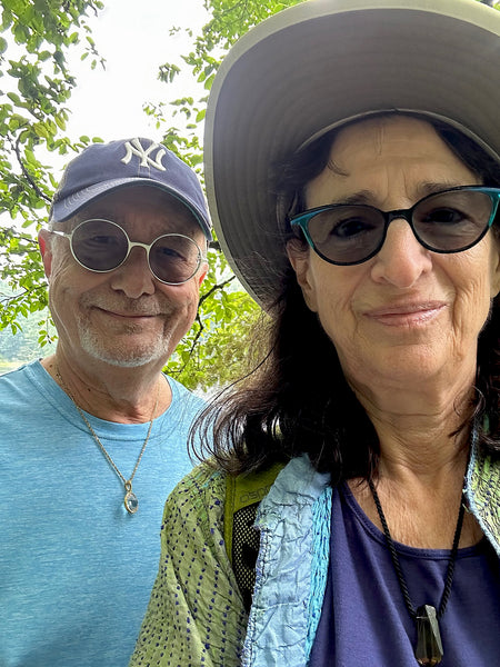 Curtis and Jane in the Gourd Tunnel at Reynolda Gardens, Wakeforest University, Winston Salem, North Carolina, Selfie