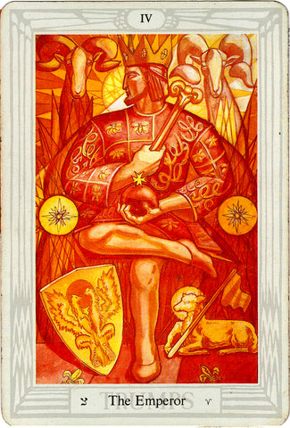 Tarot Trump IV, The Emperor, Thoth Tarot 