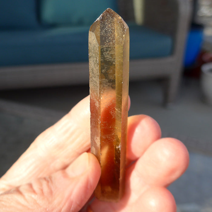 Slim Grade AAA Congo Citrine Wand