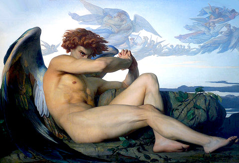 Fallen Angel, oil painting by Alexandre Cabanel