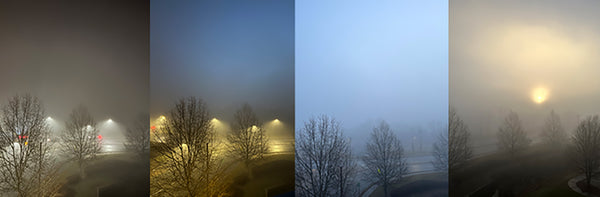 Foggy Morning in Old Salem, Photo Montage by Jane Sherry