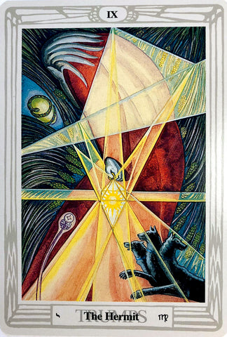 Tarot Trump IX, The Hermit, Thoth Tarot