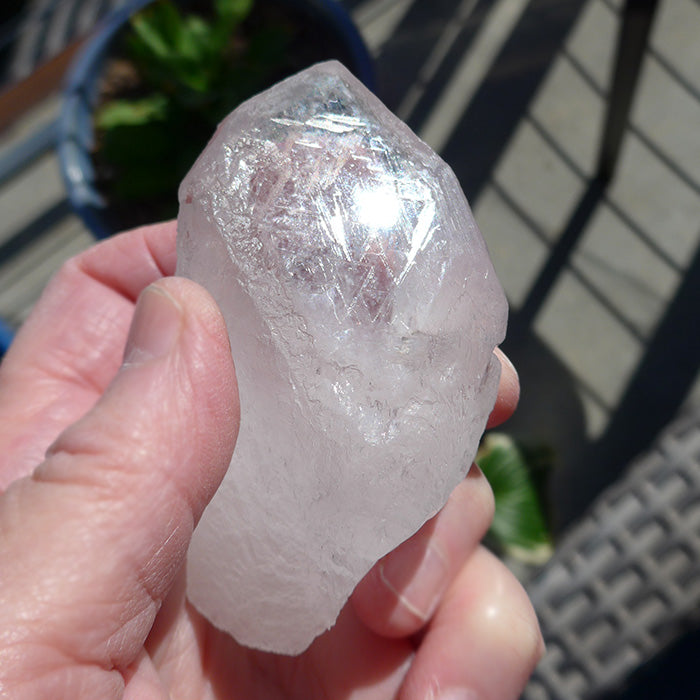 King Lemurian Meditation Point with Giant Trigonal Markings