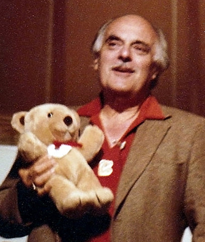Marcel Vogel with Teddy Bear, Courtesy Vogel Estate
