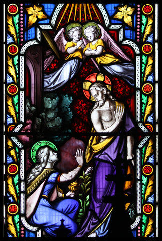 The Risen Lord appears to St Mary Magdalene, Islip's church of St Nicholas, Courtesy Lawrence OP, Flickr