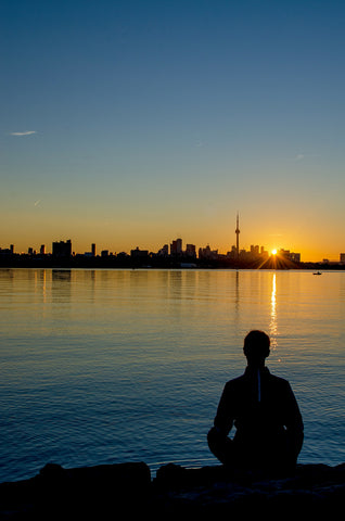 Meditation at Sunset Cityscape, Photo by Narciso Arellano on Unsplash