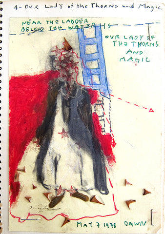 Our Lady of Thorns and Magic, from the Artist Book Goddesses, by Jane Sherry