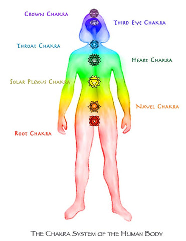 Human Chakra System, Illustration by Jane Sherry