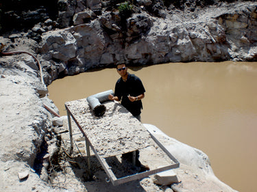 Marlon Ferreira at New Lemurian Mine, Serro do Cobral, Brazil