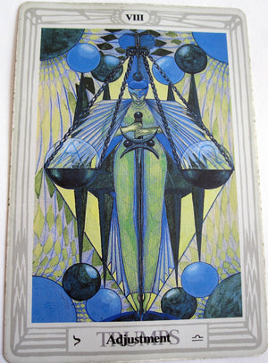 Tarot Trump VIII, Balance, Thoth Tarot