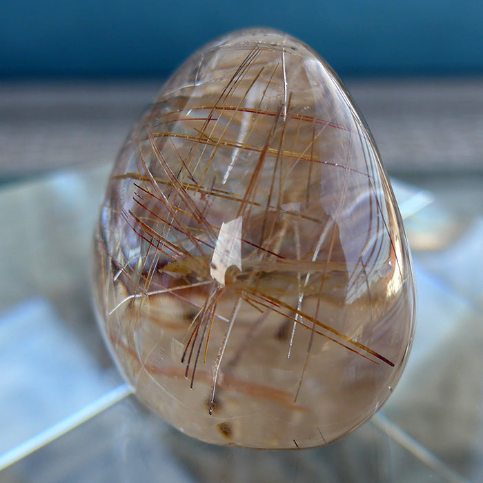 Beautiful Silver and Bronze Rutilated Quartz Dome