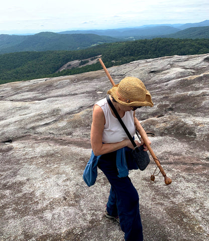 Jane climbing Stone Mountain, photo by Curtis Lang