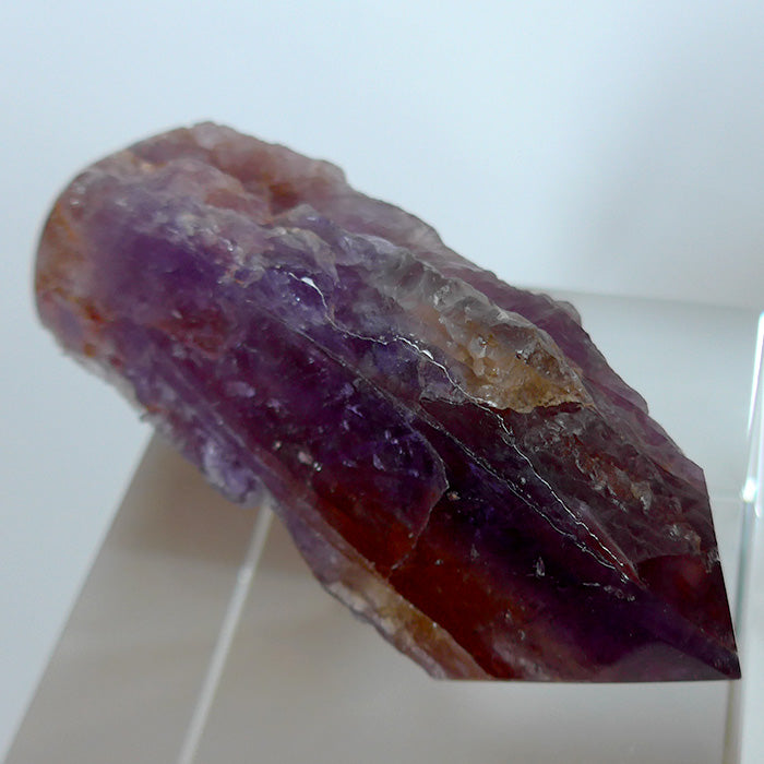 Large Semi Polished Rainbow Ametrine Wand with Massage Tip