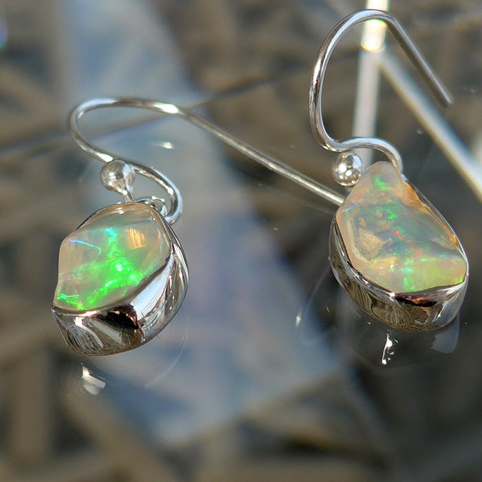 Petite Opal Hanging Earrings