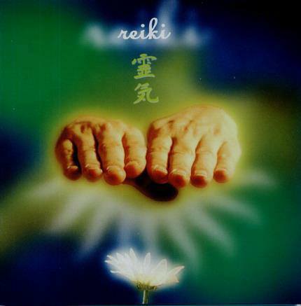 Reiki Hands Over Lotus