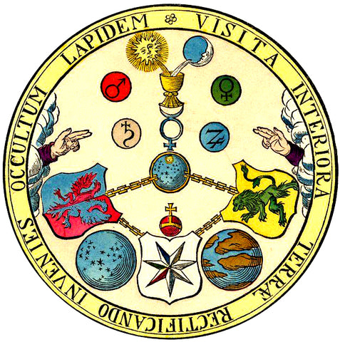 Seal of the Rosicrucian Order: "Visit the Interior of the Earth and There You Will Find the Hidden Stone"