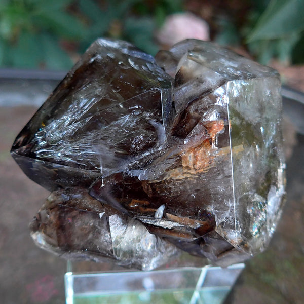 Point ~ Smoky Quartz with Green Inclusions