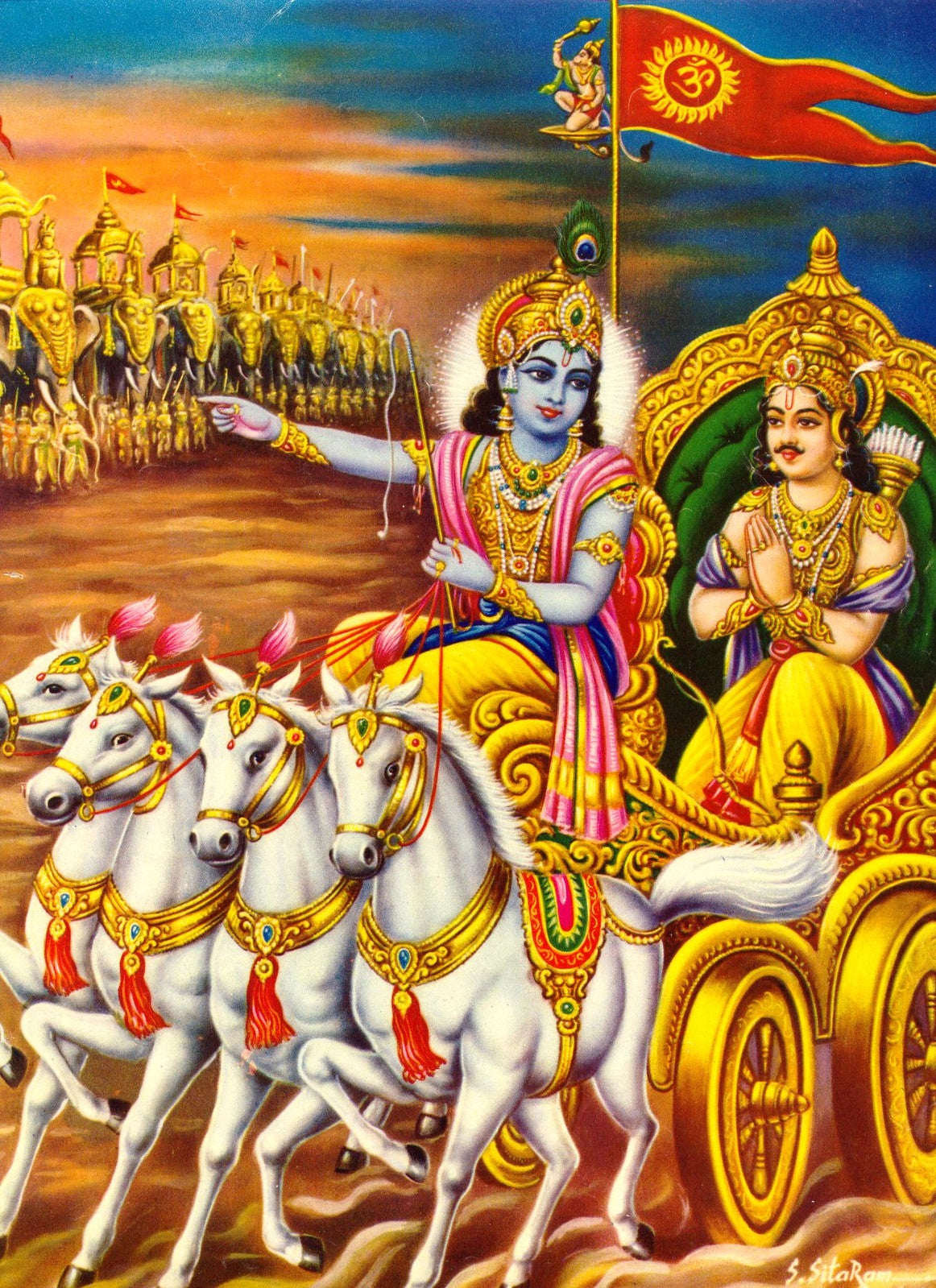 Krishna and Arjuna