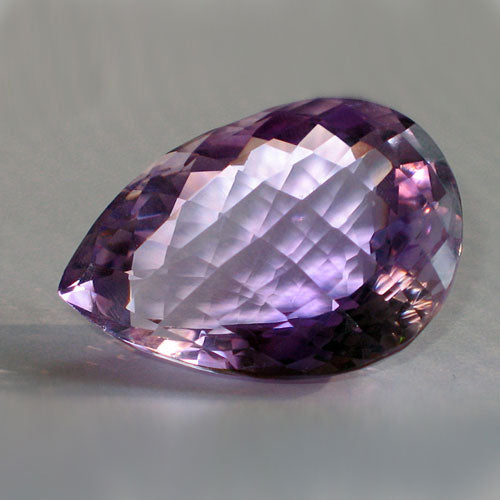 120 carat checkerboard cut amethyst gemstone