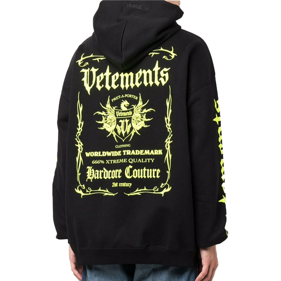 56%OFF!】 VETEMENTS Black Label Logo Hoodie S ecousarecycling.com