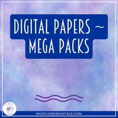 mockup image of digital papers mega packs category