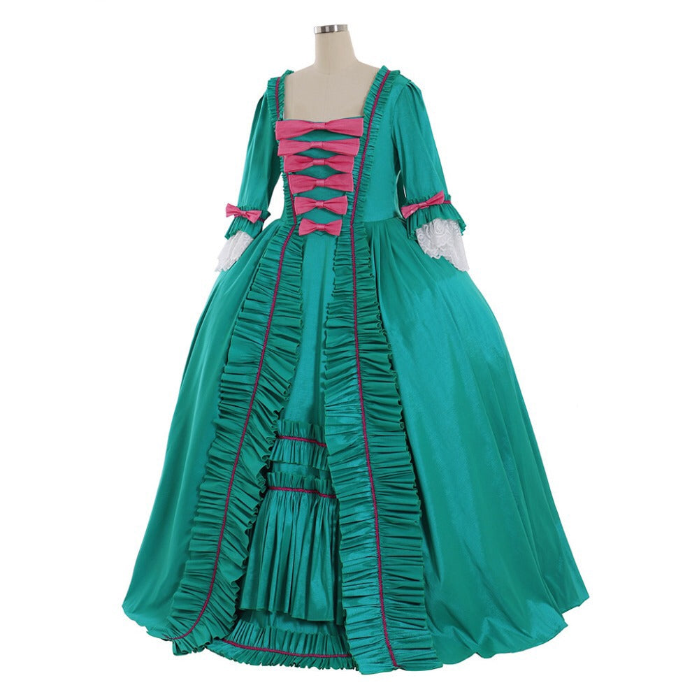 Costume Analytics: Marie Antoinette's Celadon Zone-Front Gown – American  Duchess Blog