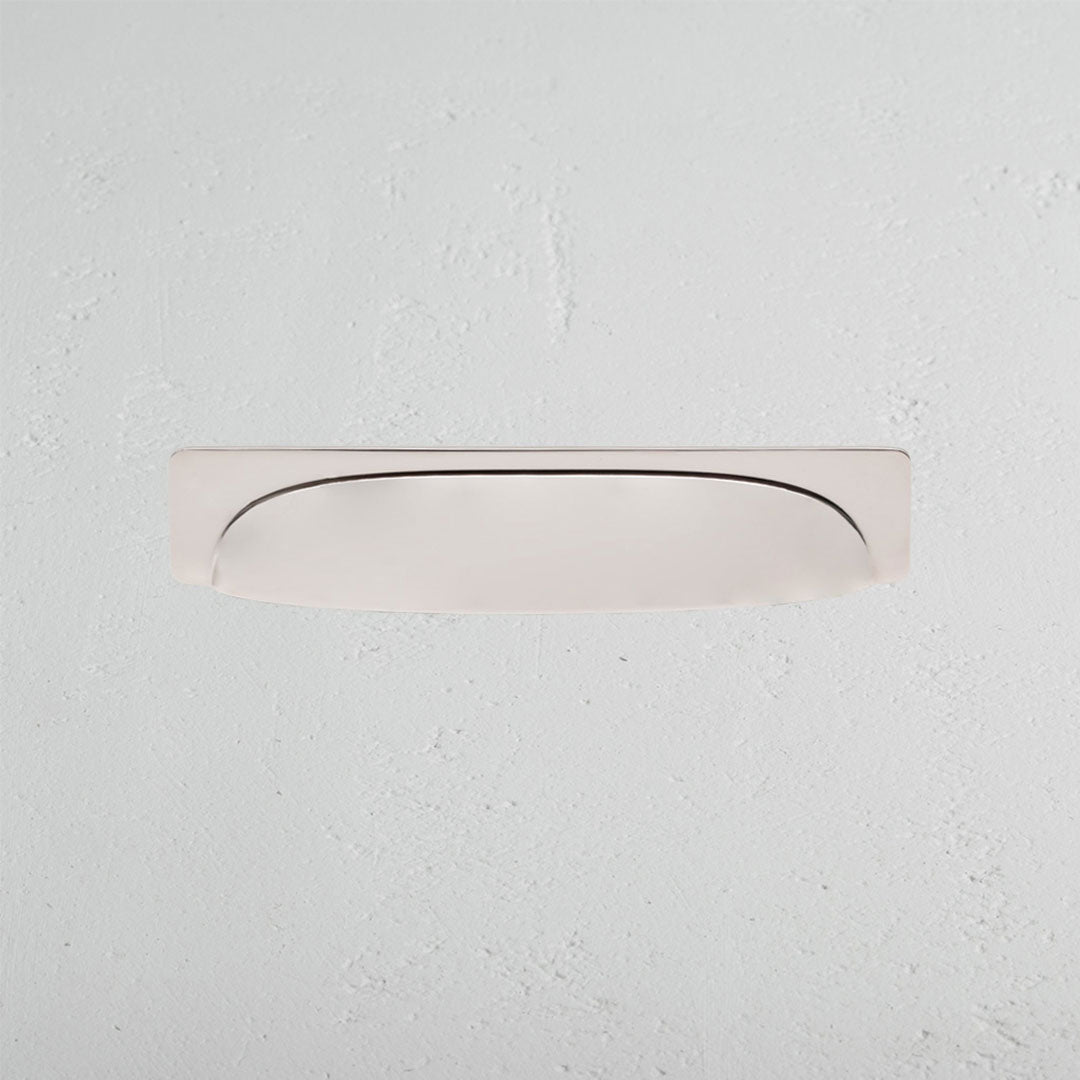 An image of Corston Architectural Detail | Elm Poignée Coquille 164mm | Nickel Poli | Poign...
